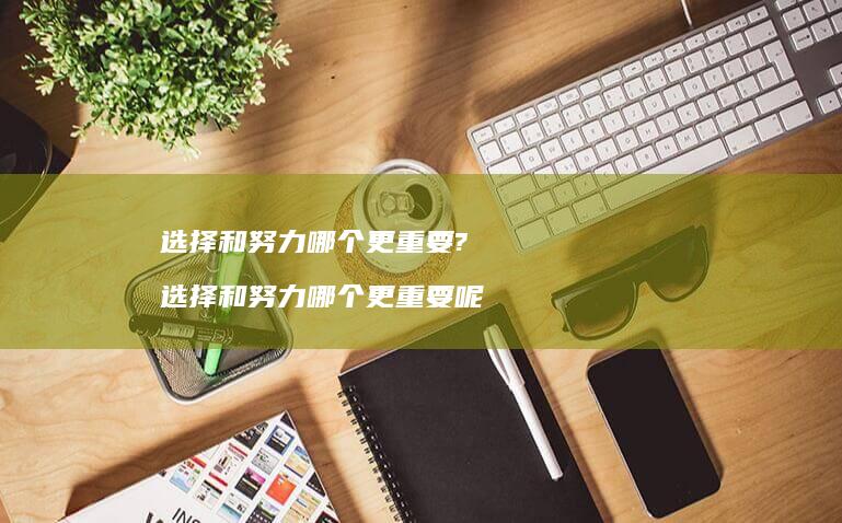 选择和努力哪个更重要?选择和努力哪个更重要呢