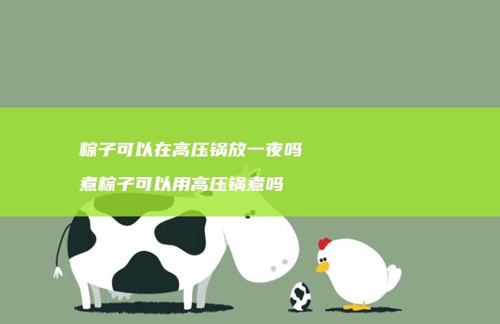 粽子可以在高压锅放一夜吗 煮粽子可以用高压锅煮吗