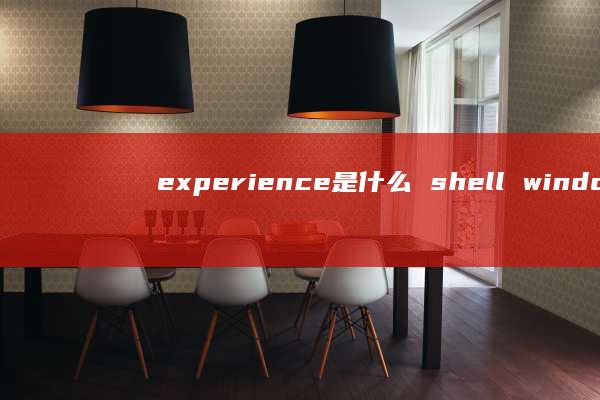 experience是什么 shell windows