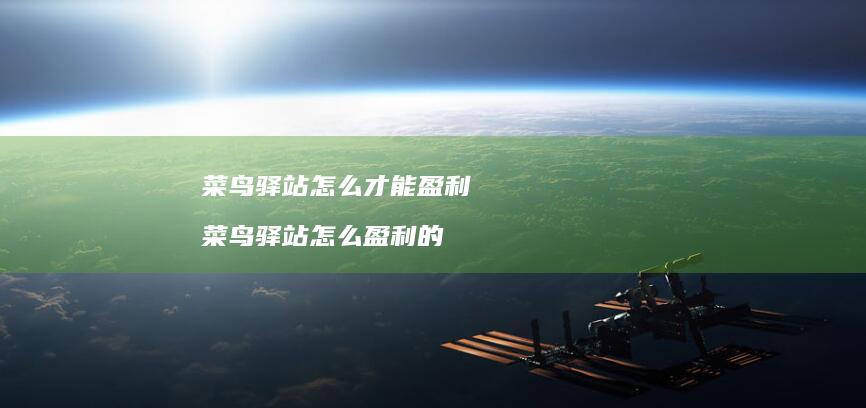 菜鸟驿站怎么才能盈利菜鸟驿站怎么盈利的