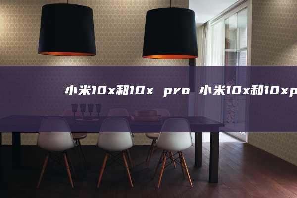 小米10x和10x pro 小米10x和10xpro区别