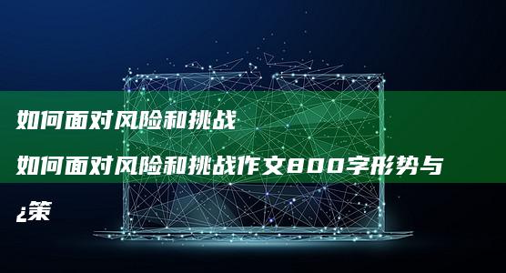 如何面对风险和挑战如何面对风险和挑战作文80