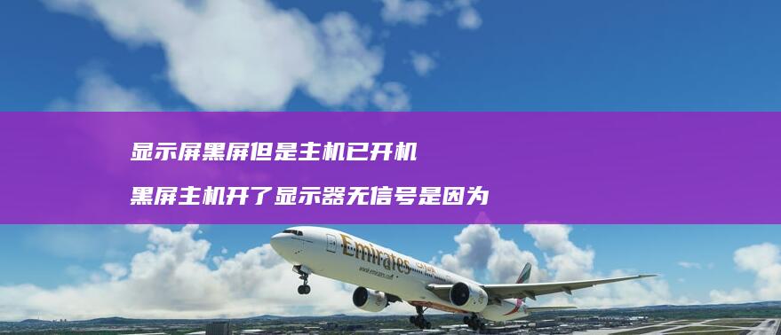显示屏黑屏但是主机已开机黑屏主机开了显示器无