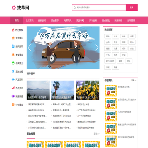 好物推荐，达人探店-拔草网