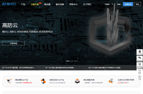 傲闪云-企业级云服务器_虚拟主机_服务器租用托管服务提供商