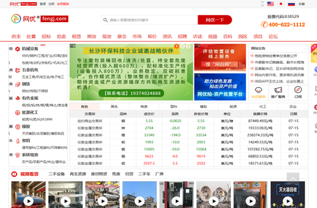 网优资讯-为循环资源、大宗商品、工业服务提供资讯与行情分析的数据服务平台