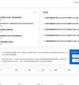 投资者关系小程序|IR小程序|投资者关系联盟|IR联盟