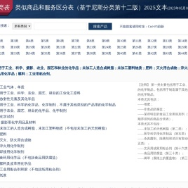 商标分类2025版-商标分类表、基于尼斯商标分类、第十二版商标分类2025版