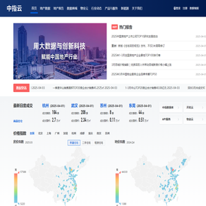 中指云-中指研究院官网-房地产数据与报告-房地产市场研究