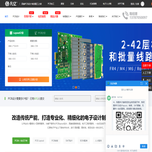 PCB设计代画外包-Layout设计外派-电路板PCBA打样生产-凡亿PCB
